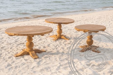 Ronde tuintafel: Kloostertafelpoot of kruispoot? - Souren Meubels