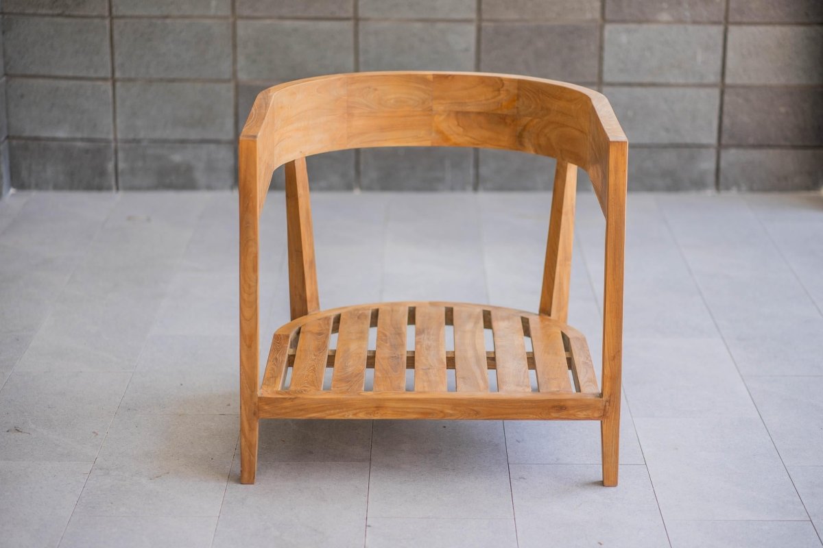 Teakhouten fauteuil Lura met Sunproof kussens