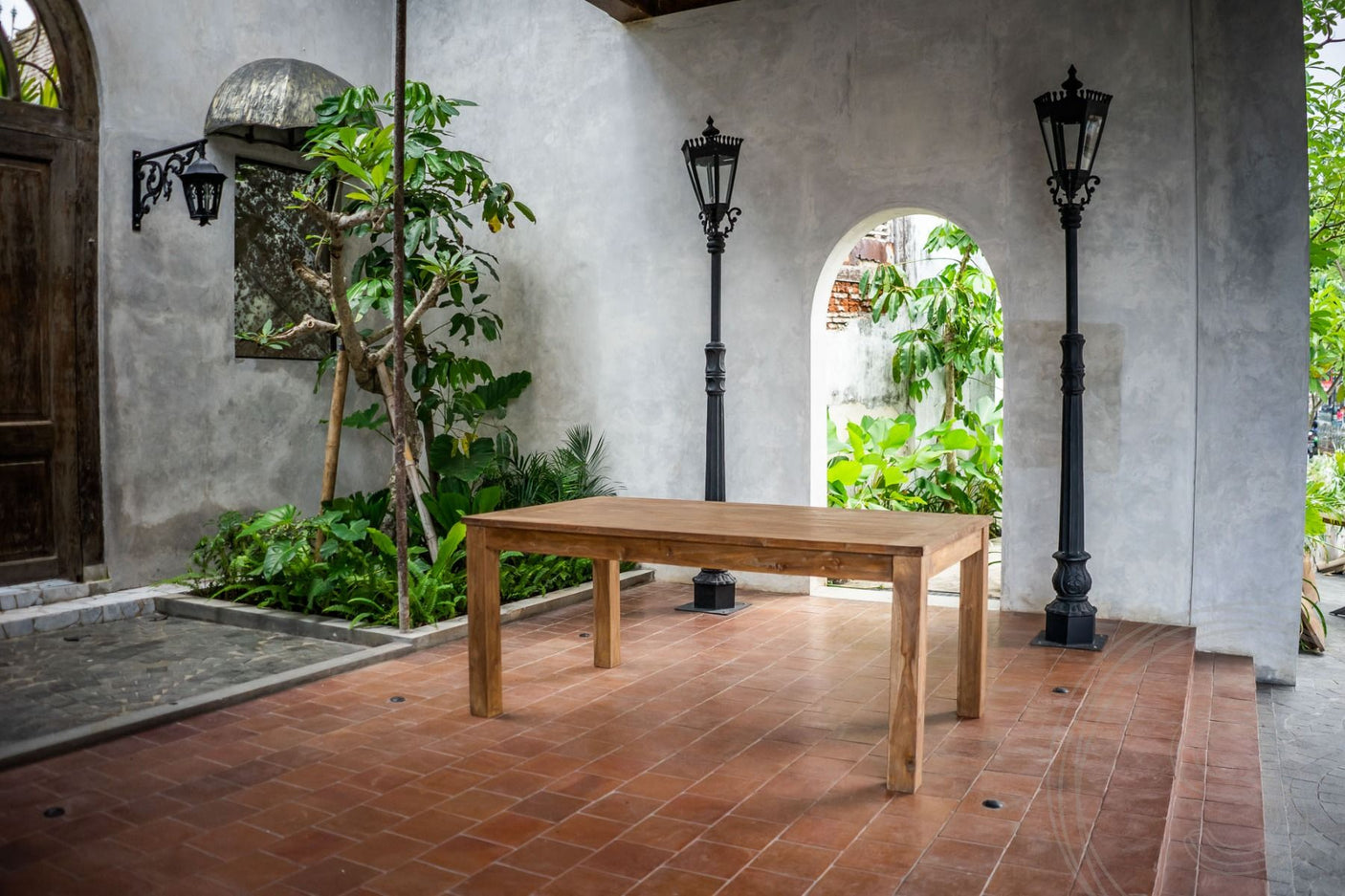 Uitschuifbare teak tafel 180 - 230 - 280x100 - Souren Meubels