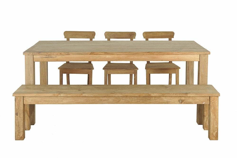 Teak bank 100cm - Souren Meubels