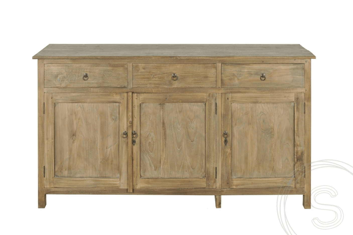 Teak dressoir 160cm oud hout - Souren Meubels