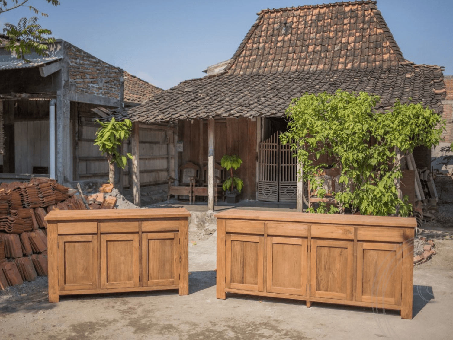 Teak dressoir 150 x 90 x 50 - Souren Meubels