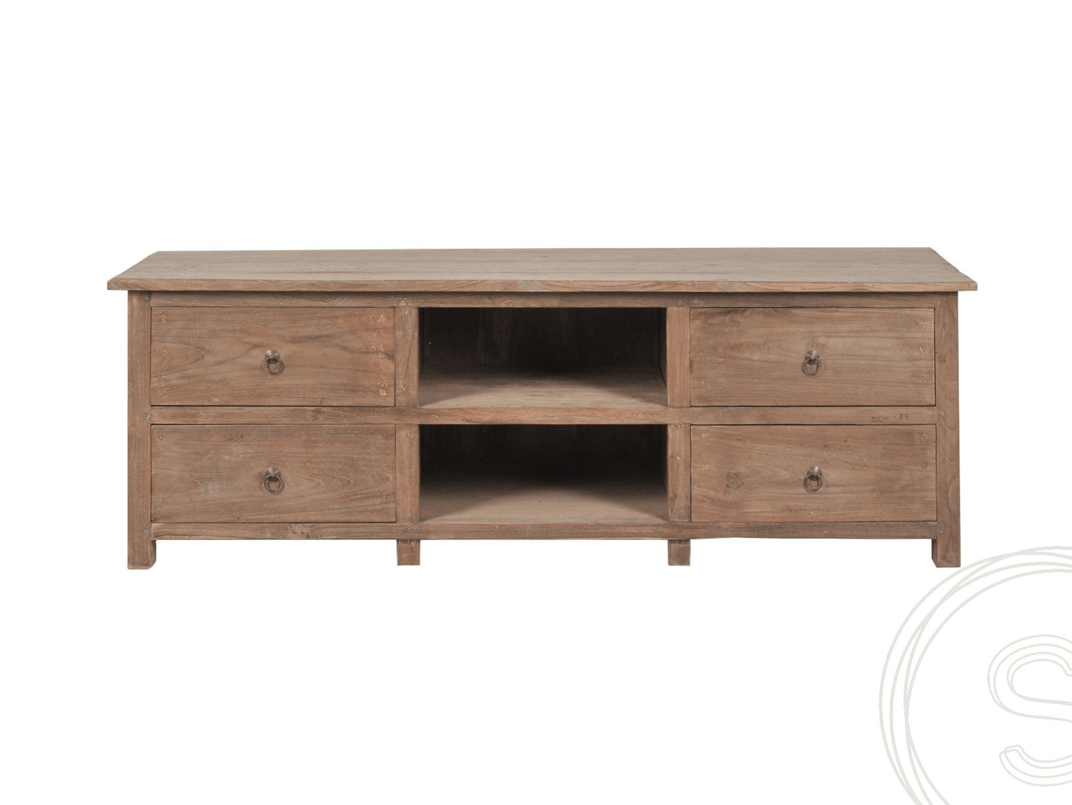 Teak tv-meubel oud hout 150cm