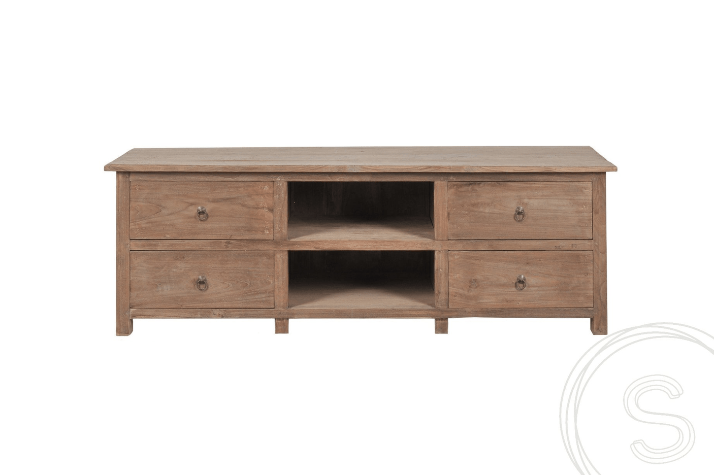 Teak tv-meubel oud hout 150cm