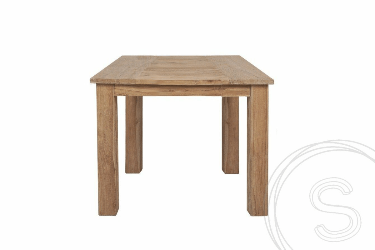 Teak tuintafel 80x80cm + 2 stoelen