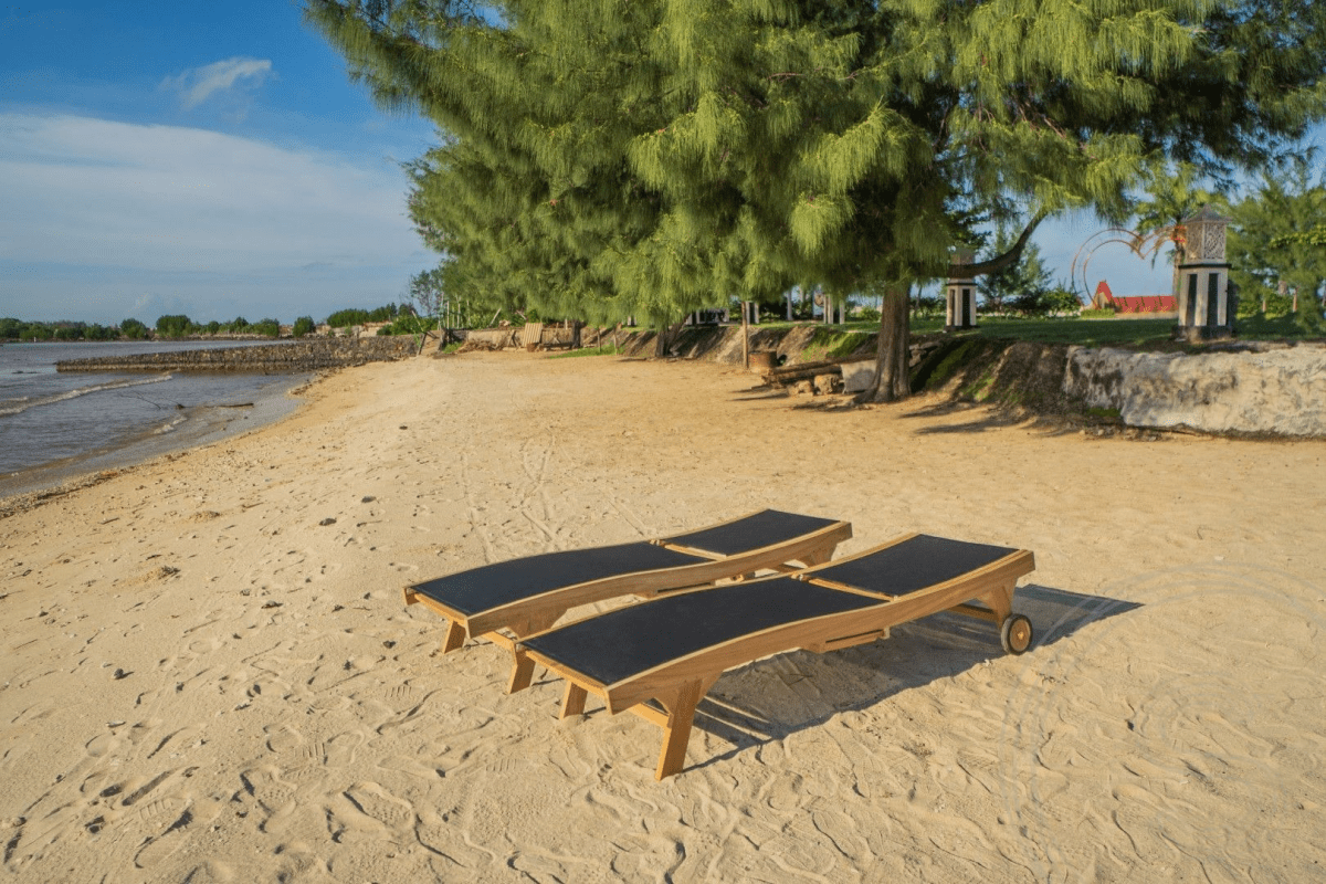 Teak batyline ligbed 2 x