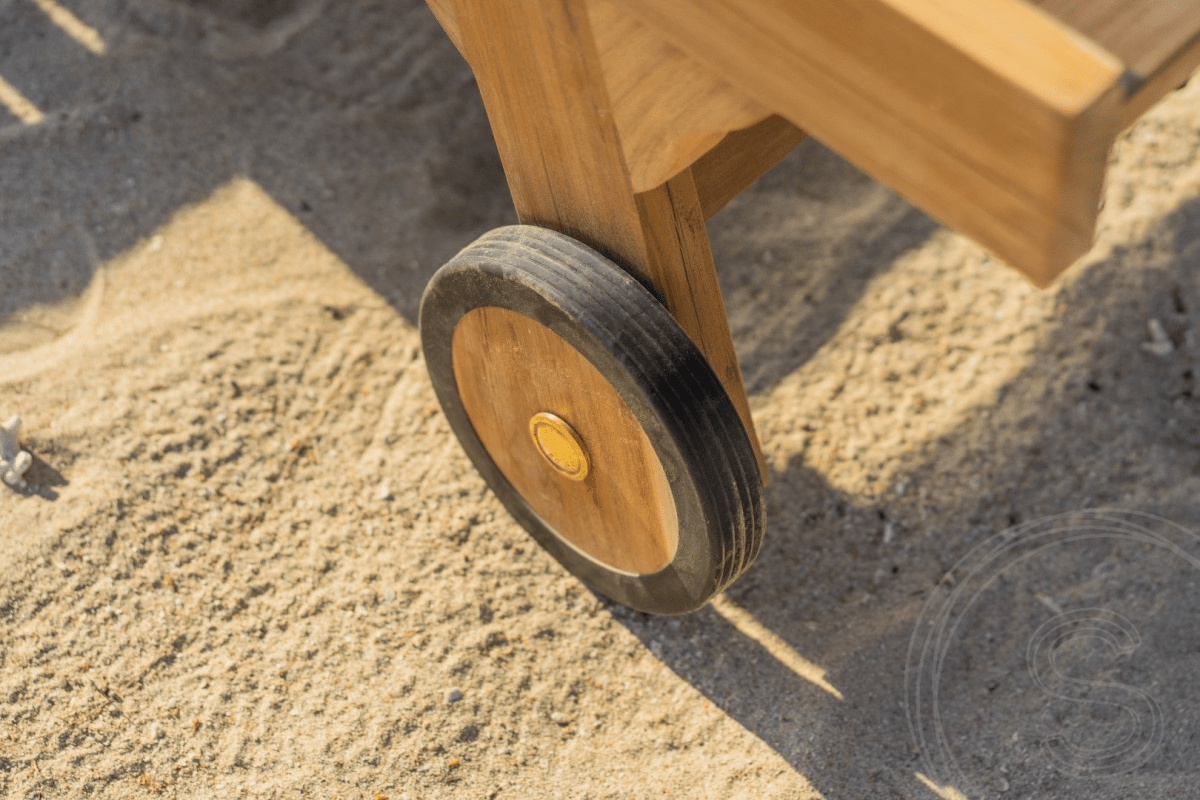 Teak batyline ligbed 2 x