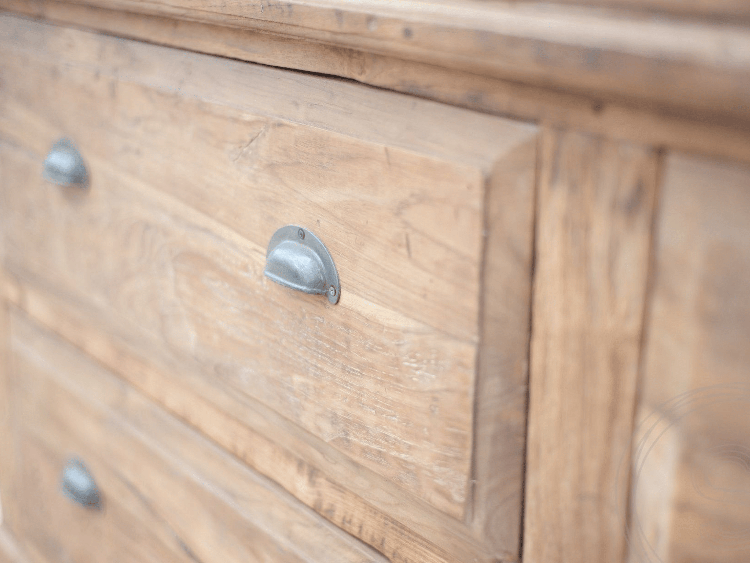 Teak kast 2 deurs oud hout Paris - Souren Meubels