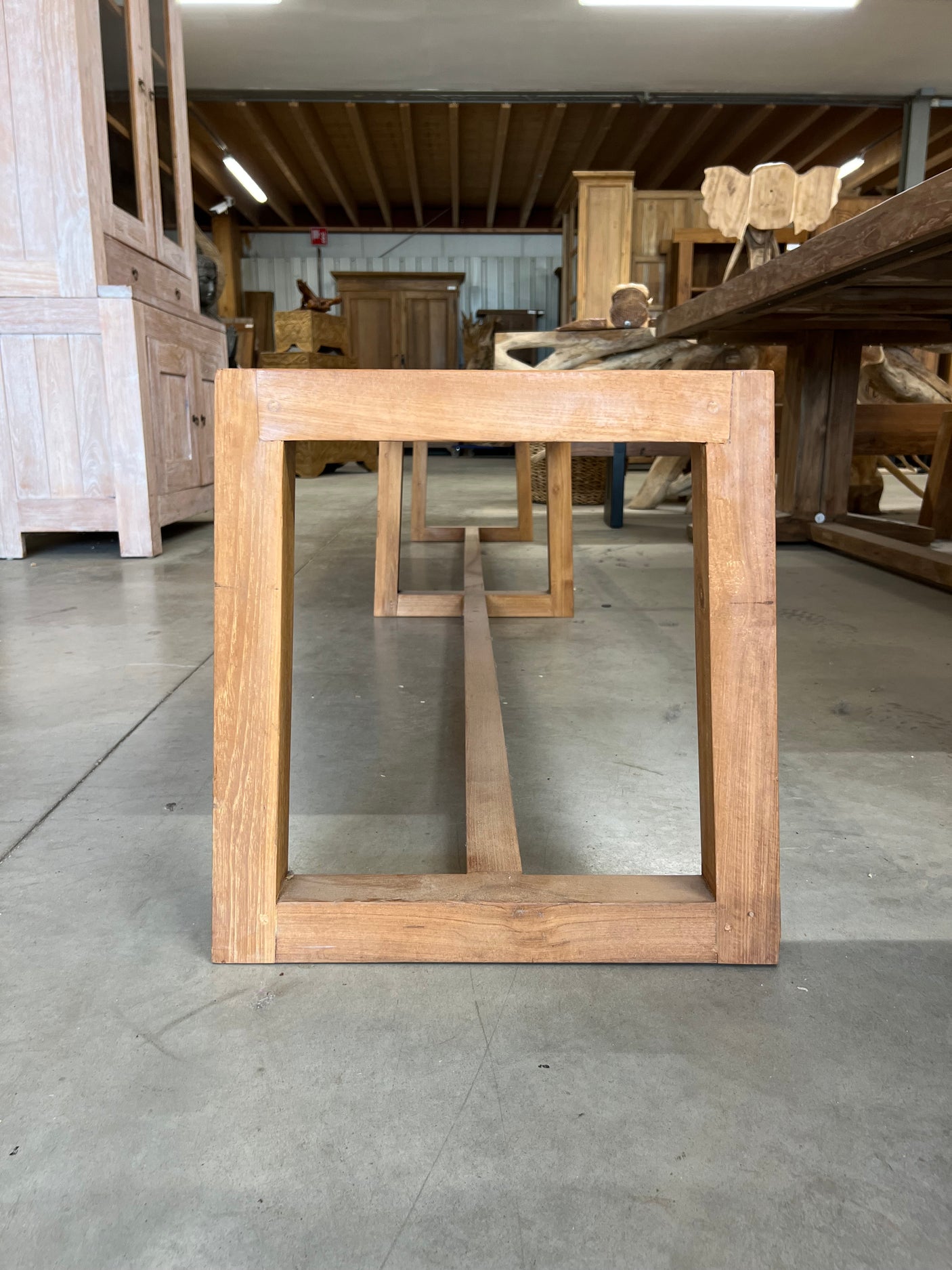 Teak bank - 280x40x45cm