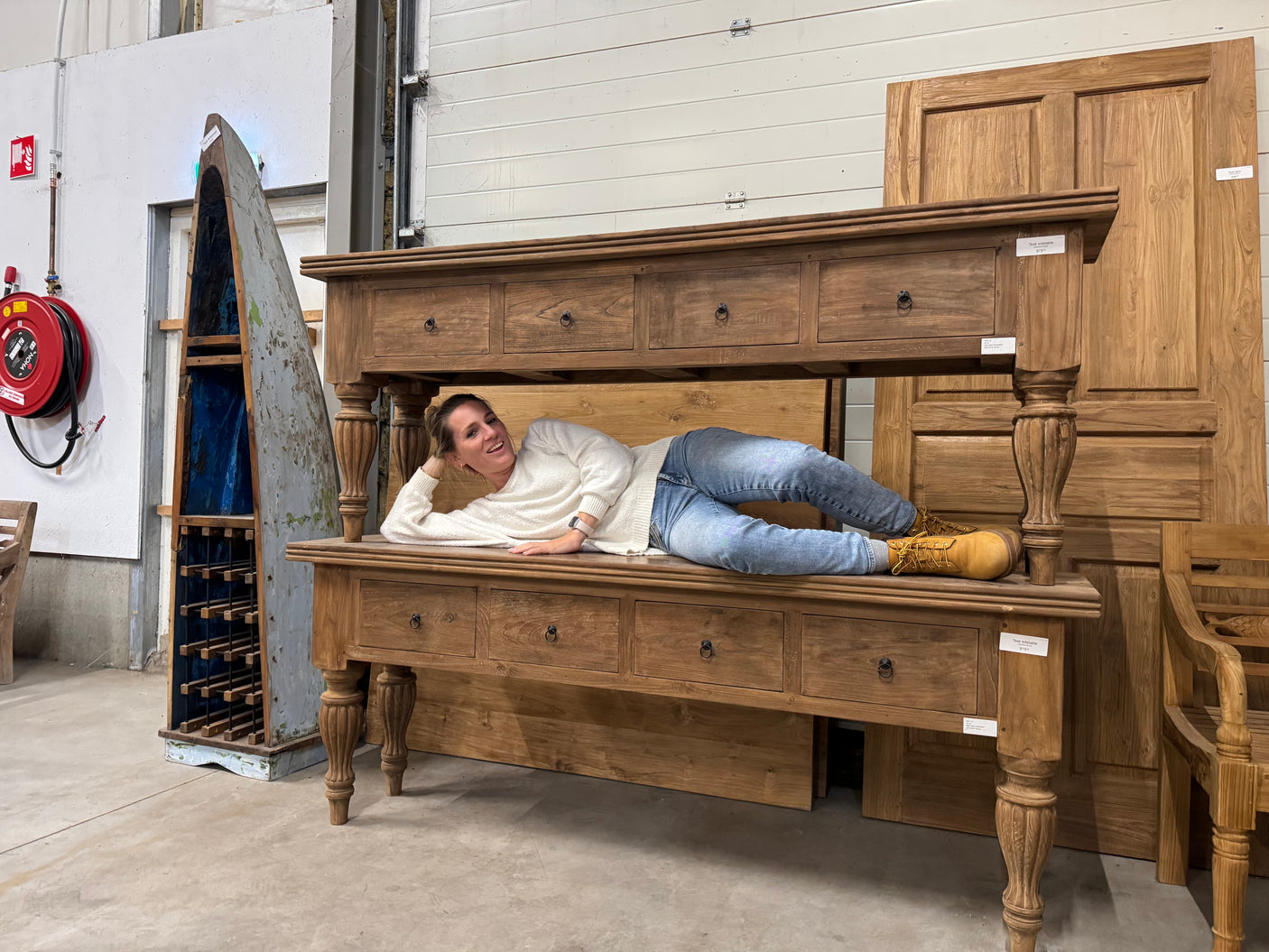 Teak Sidetable Reclaimed