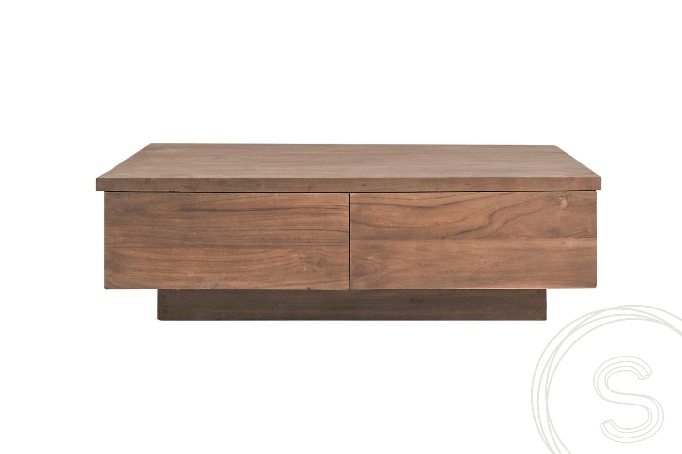 Teak blok salontafel smooth
