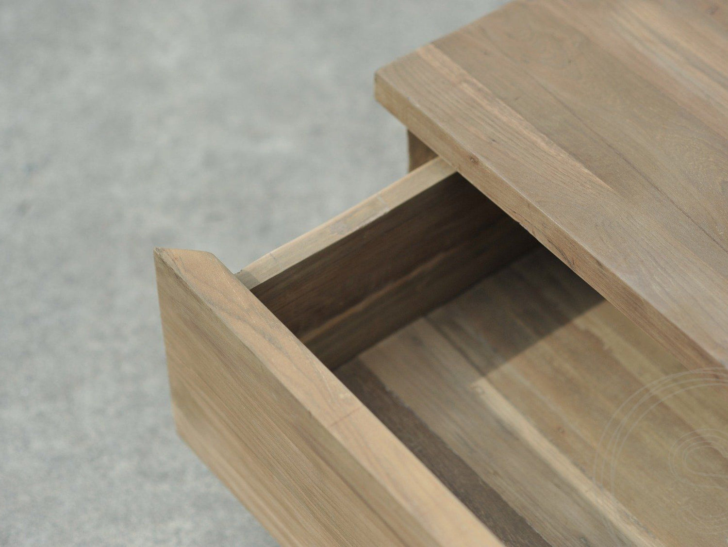 Teak blok salontafel 80x80cm