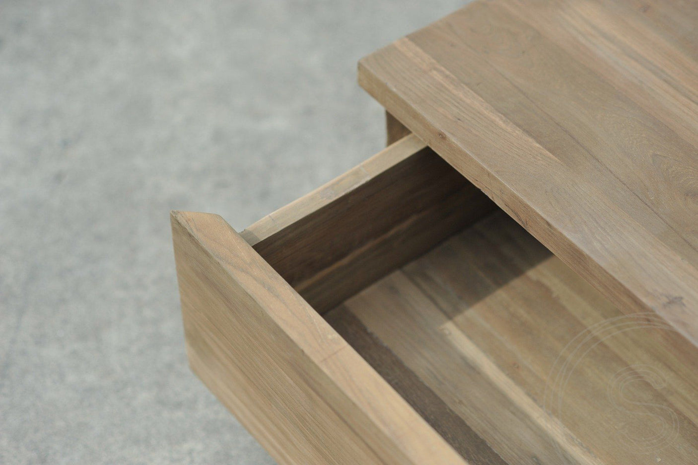 Teak blok salontafel 110x70cm