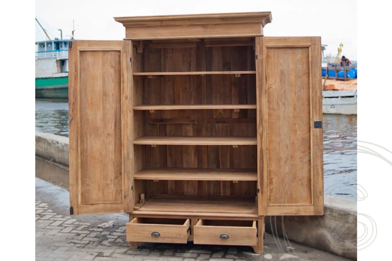 Teak kast 100cm - Souren Meubels