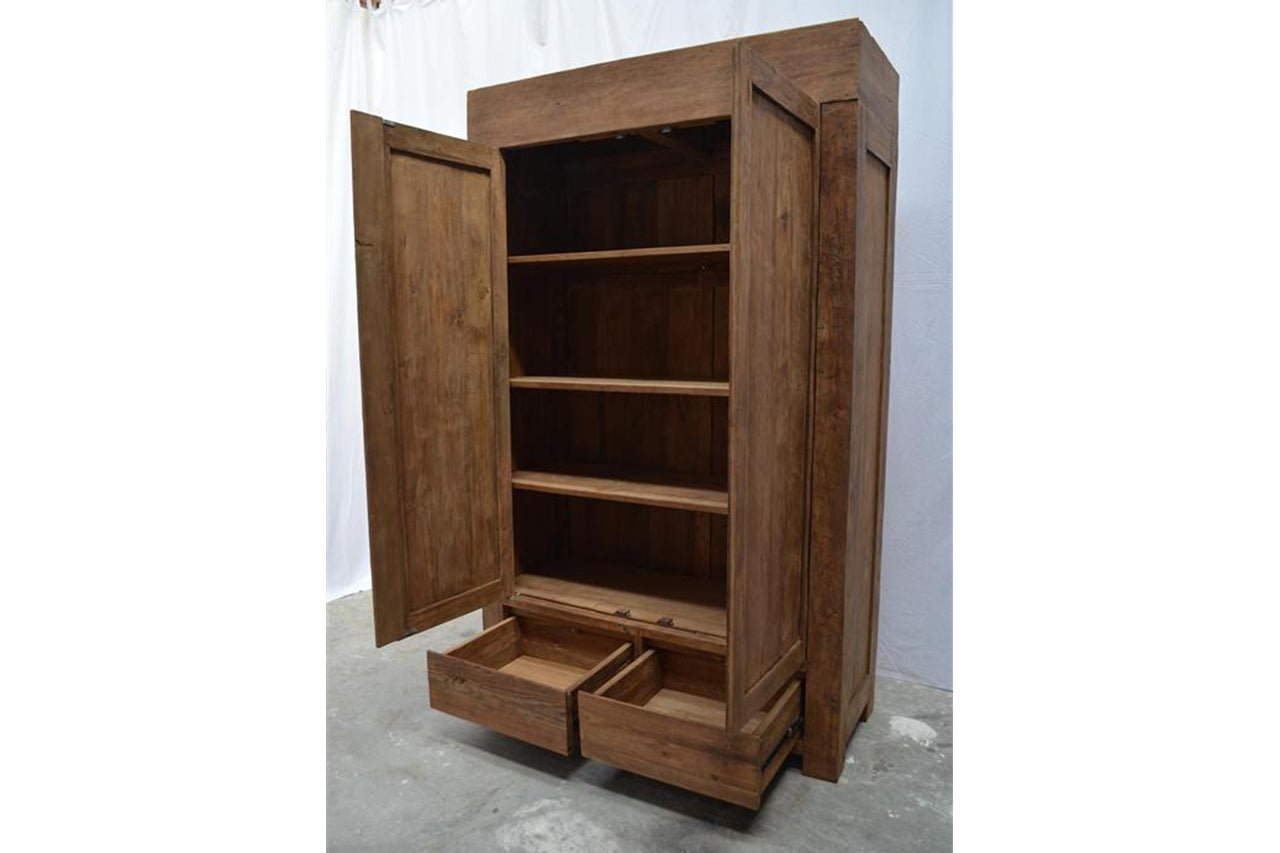 Teak kast 130cm oud hout - Souren Meubels