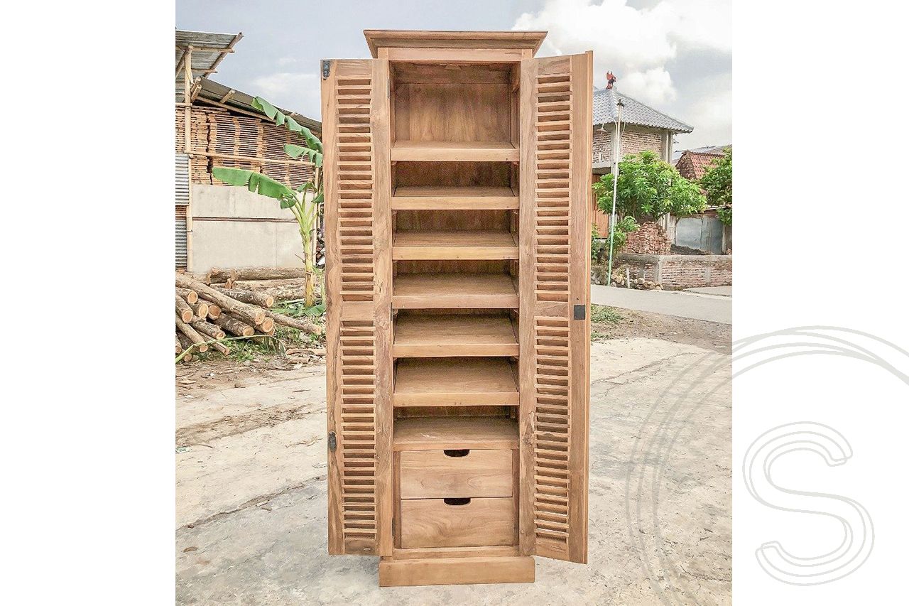 Teak schoenenkast Java - Souren Meubels