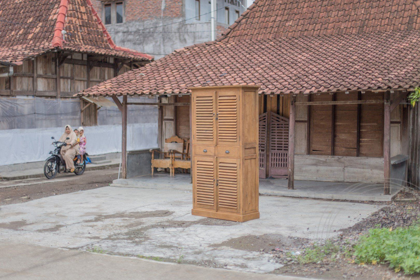 Teak schoenenkast Lombok - Souren Meubels
