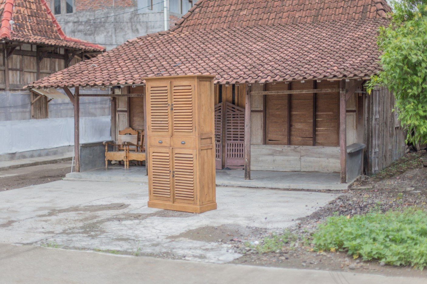 Teak schoenenkast Lombok - Souren Meubels