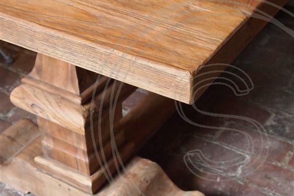 Teak kloostertafel 200x100 - Souren Meubels