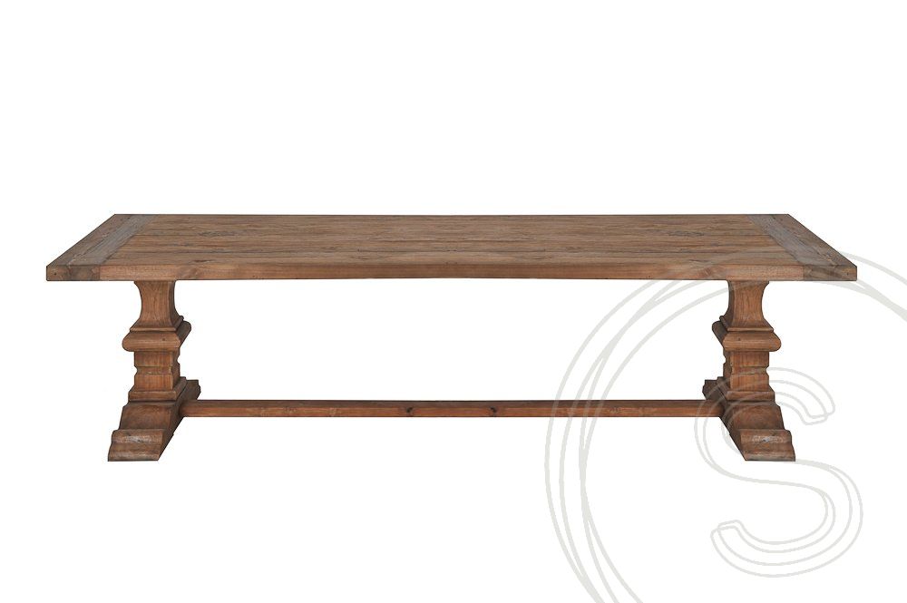 Teak kloostertafel 240x100 - Souren Meubels