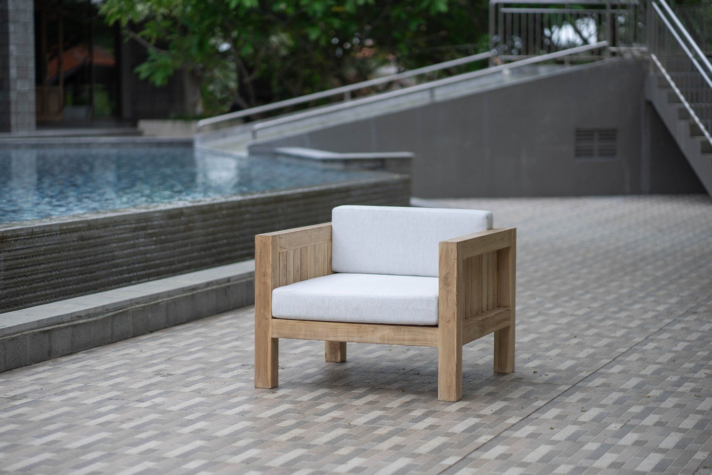 Teak Loungestoel Algarve - Souren Meubels