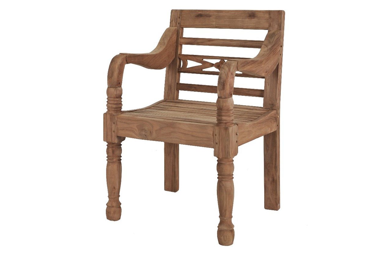 Teak stationsstoel - Souren Meubels