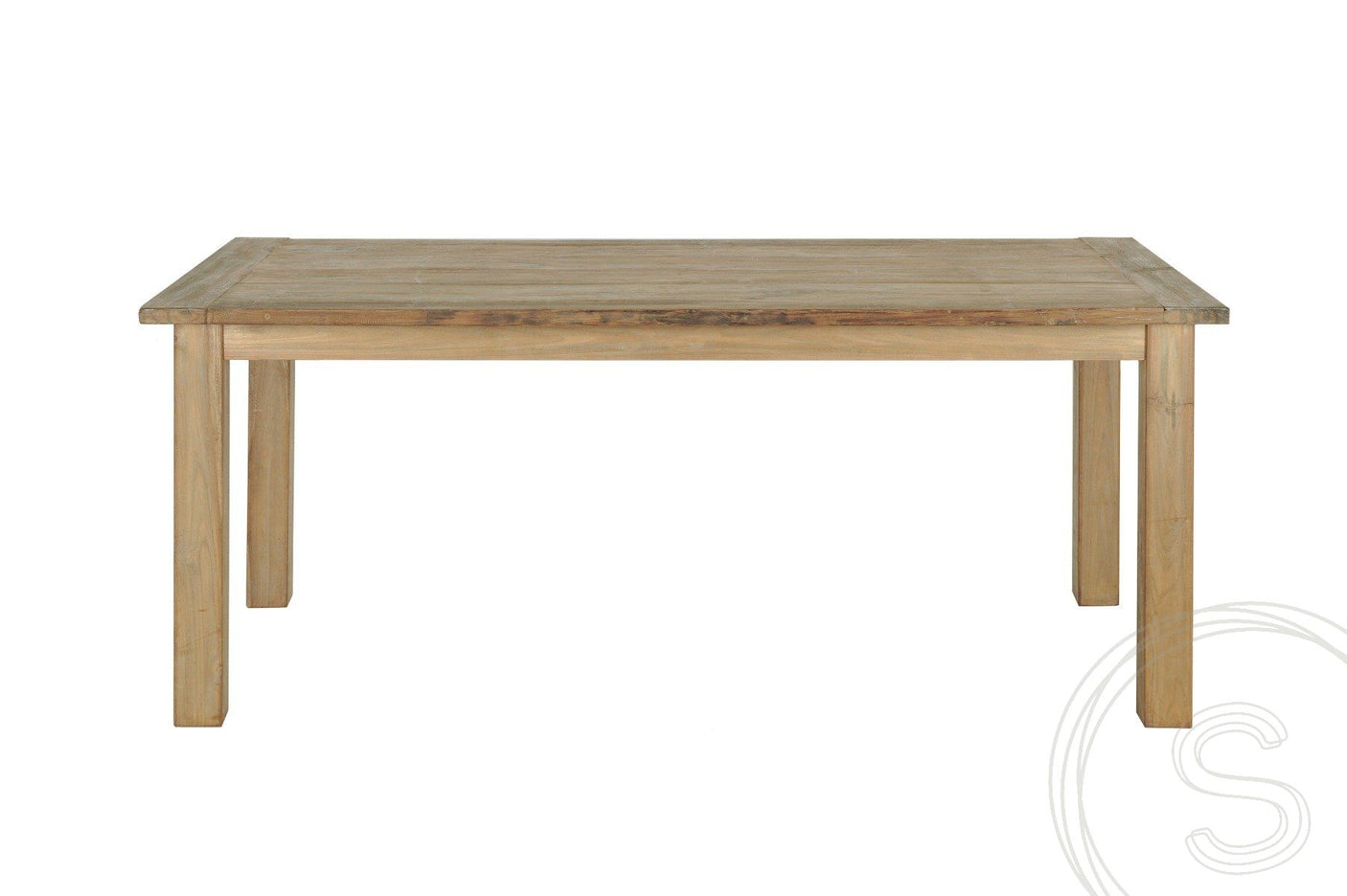 Teak tafel 180 x 90 oud hout - Souren Meubels