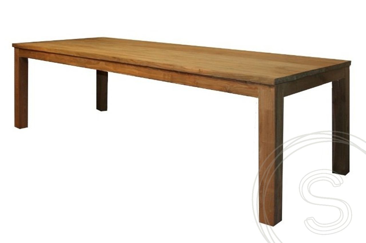 Teak tafel 220 x 100 - Souren Meubels