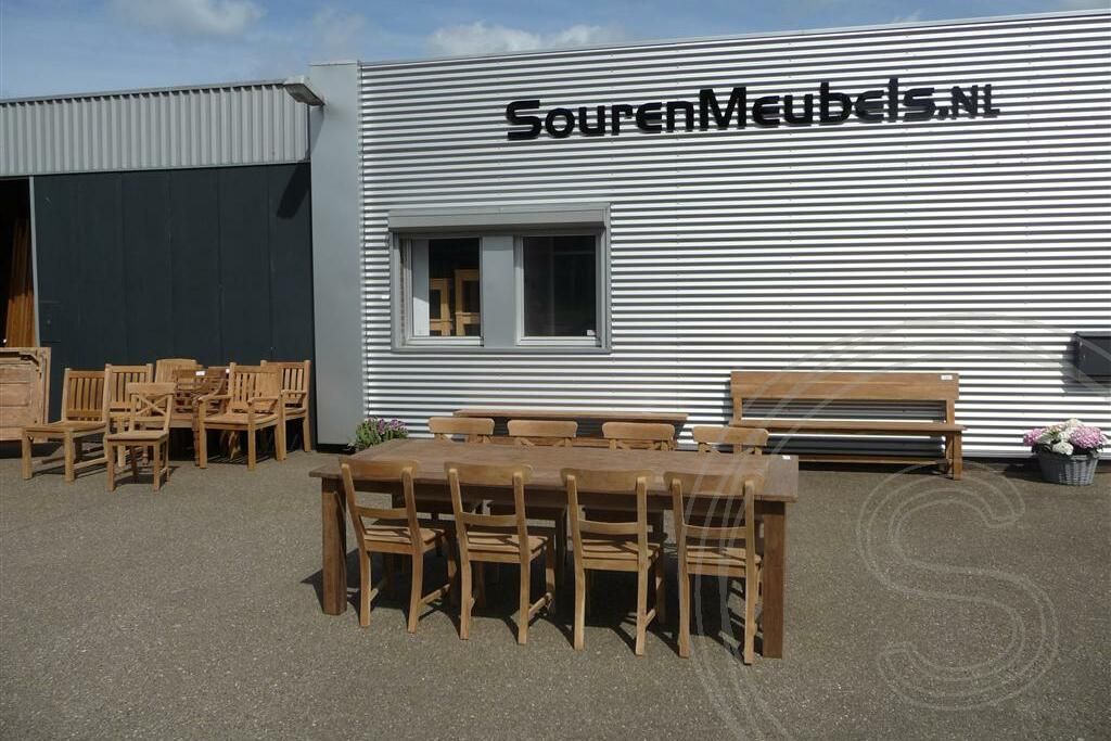 Teak tafel 240 x 100 cm oud hout - Souren Meubels