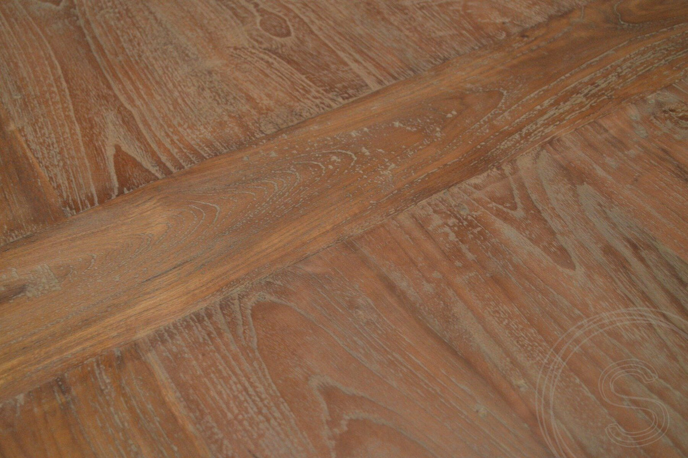 Teak tafel 300 x 120 oud hout