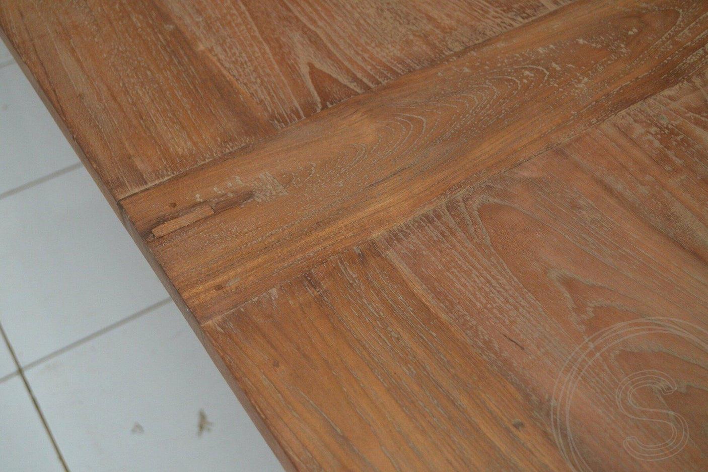 Teak tafel 300 x 120 oud hout