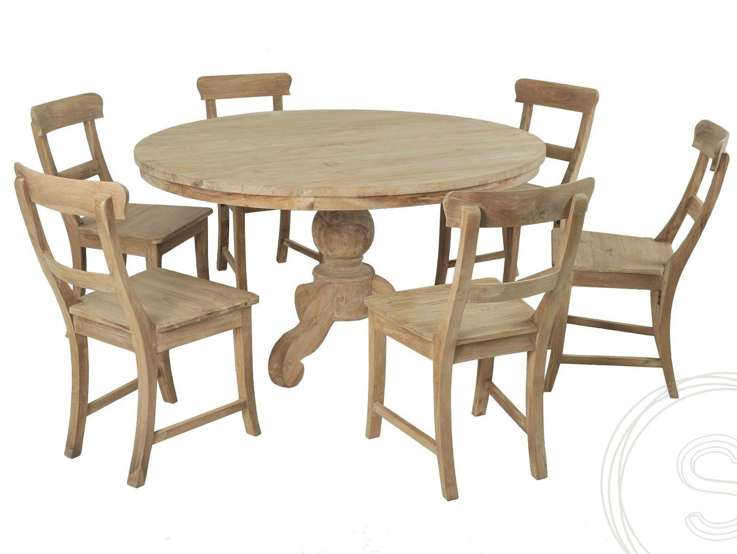Teak tafel rond 140cm