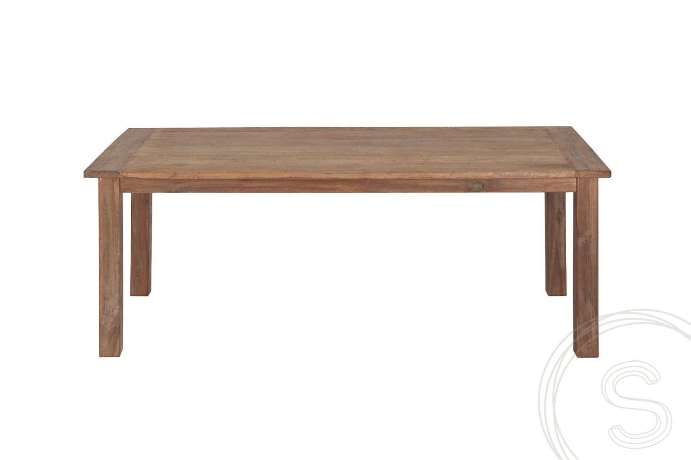 Teak tafel 240 x 100 cm oud hout - Souren Meubels