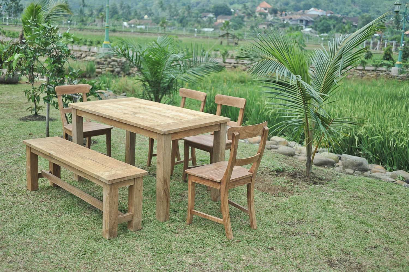 Teak tuinbank 140cm