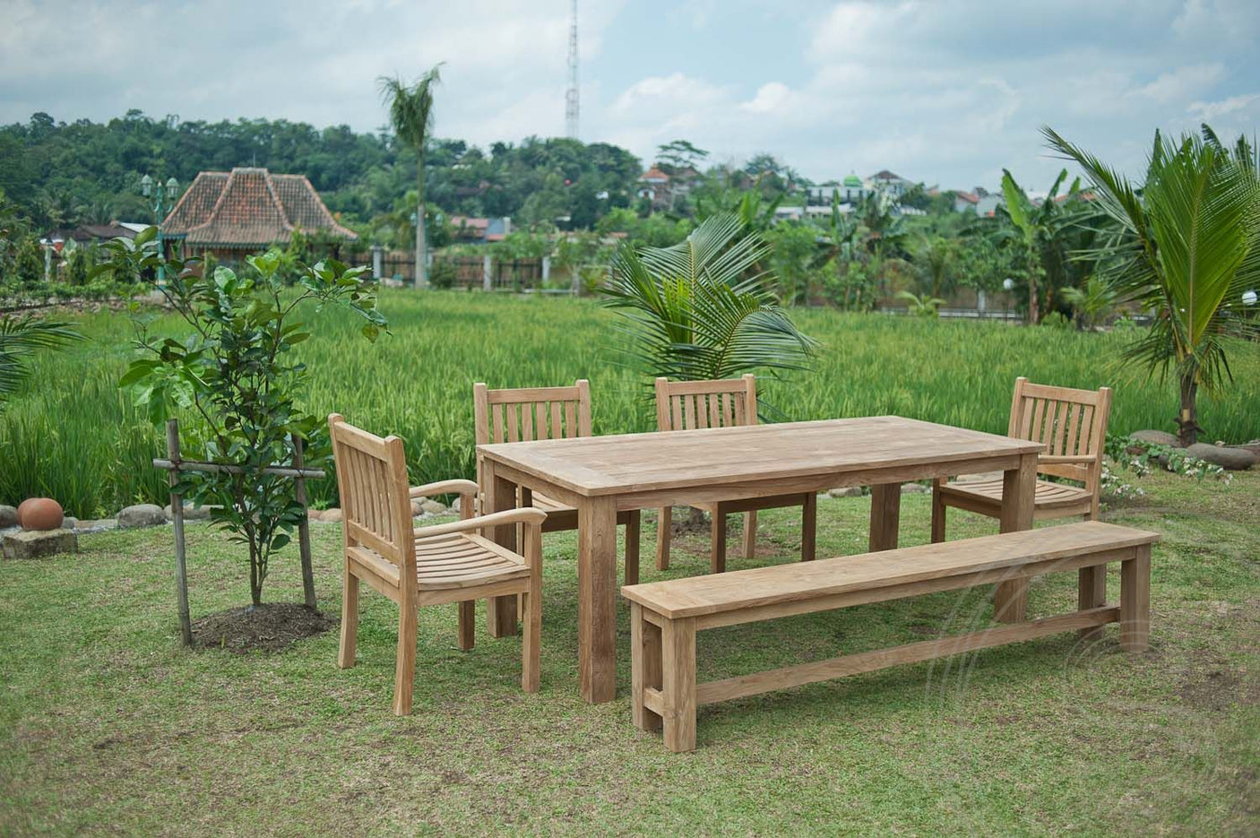 Teak tuinbank 220cm