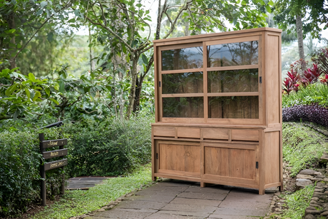 Reclaimed teakhouten kasten