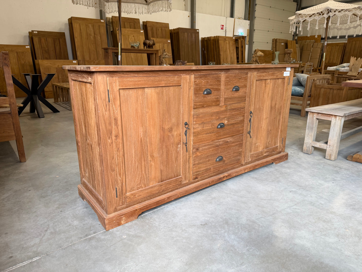 Teak dressoir - 180x90x50cm