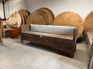 Teak bank antiek - 200x56x75cm