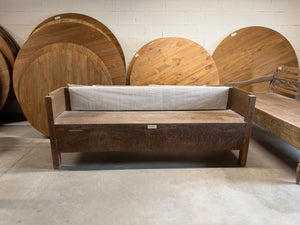 Teak bank antiek - 200x56x75cm