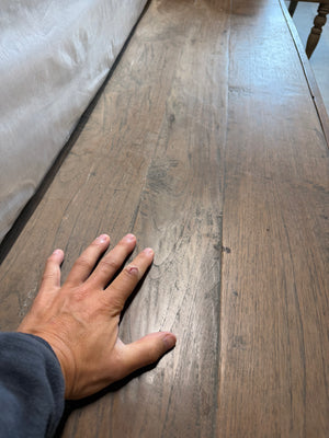 Teak bank antiek - 200x56x75cm