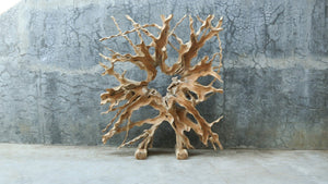 Roomdivider van teakwortel 180×200 cm – Uniek