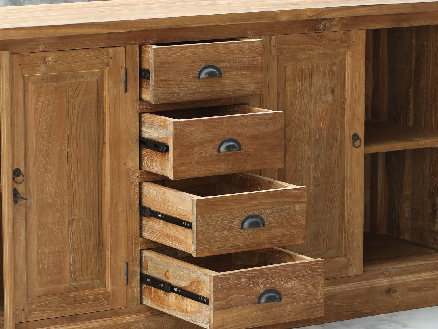 Teak dressoir Hamburg 200 cm