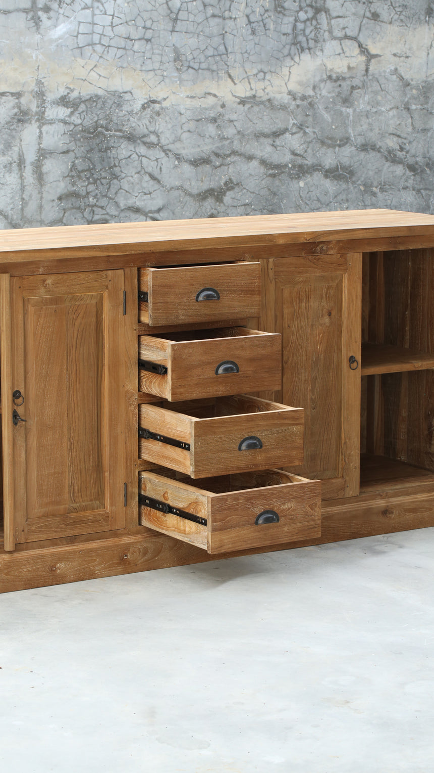 Teak dressoir Hamburg 200 cm