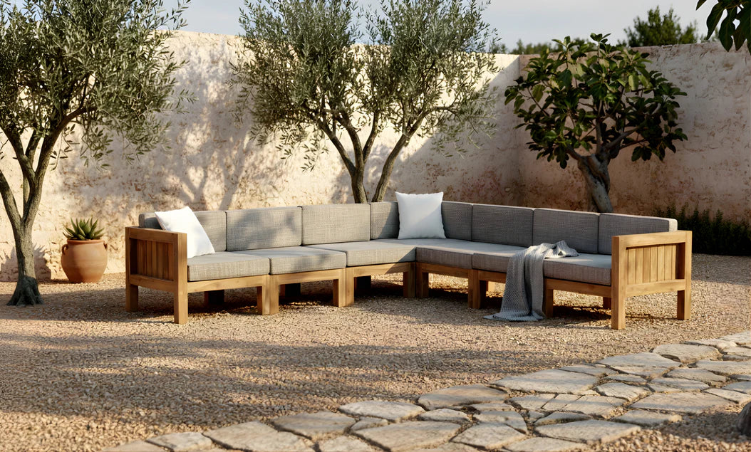 Teak lounge hoekmodule Algarve