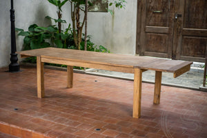 Uitschuifbare teak tafel 200-250-300x100 cm