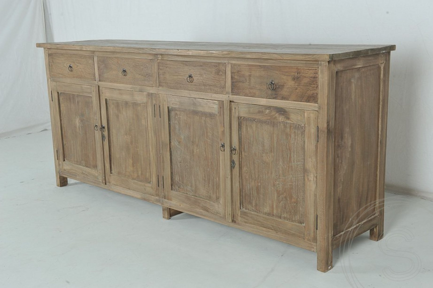 Teak dressoir 200cm oud hout