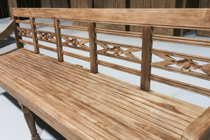 Teak stationsbank 240cm