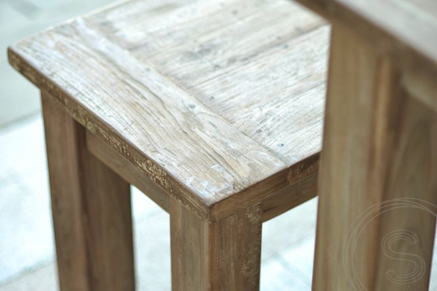 Teak bank 160cm oud hout