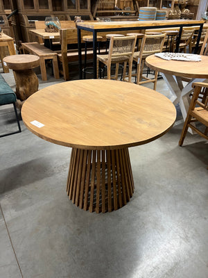Teak tafel rond - 100cm diameter
