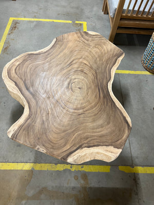 Salontafel ijzeren poot 123cm diameter - 123x123x41cm